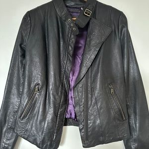 Leather Bomber Jacket
